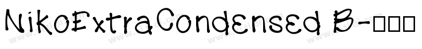 NikoExtraCondensed B字体转换